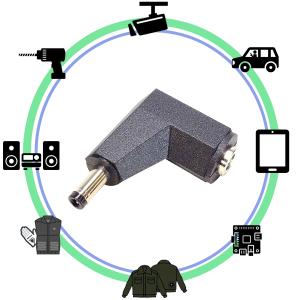外径4.0mm内径1.7mm 直角アダプタ 空...の詳細画像3