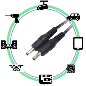 DC電源供給ケーブル 外径3.5mm内径1.1...の詳細画像2