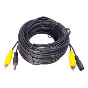 防犯カメラ用 RCA映像+DC電源コンビケーブル 3m 映像用RCA端子 電源用