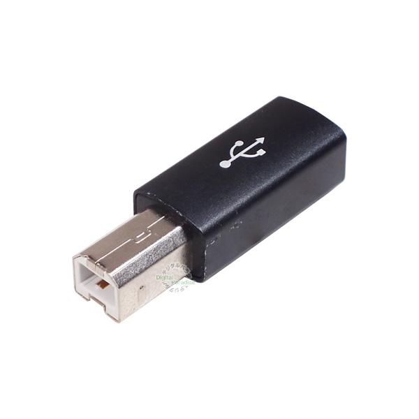 C端子→USB2.0B端子変換  タイプC(メス)→USB2.0B端子(オス) タイプC側OTG結線...