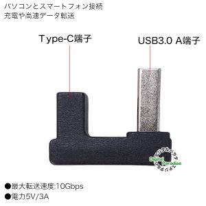 Cタイプ→USB3.0変換アダプタ U型 UC...の詳細画像2