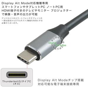 タイプC→HDMIケーブル 30cm Type...の詳細画像2