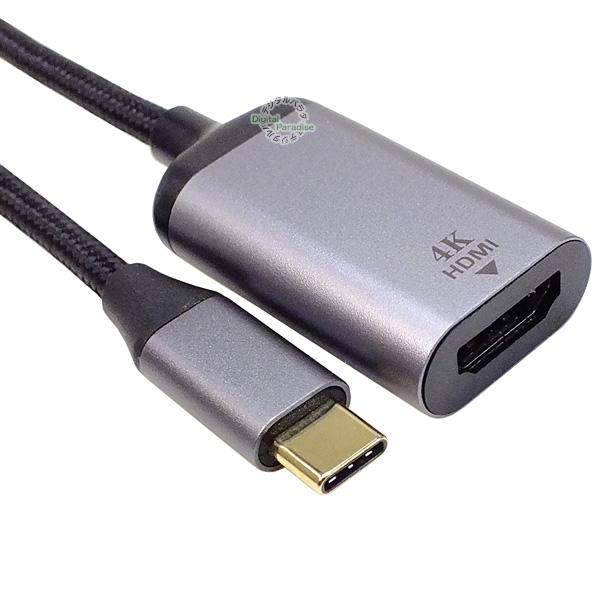 Type-C→HDMI 変換ケーブル 18cm Type-C (オス) → HDMI (メス) 長さ...