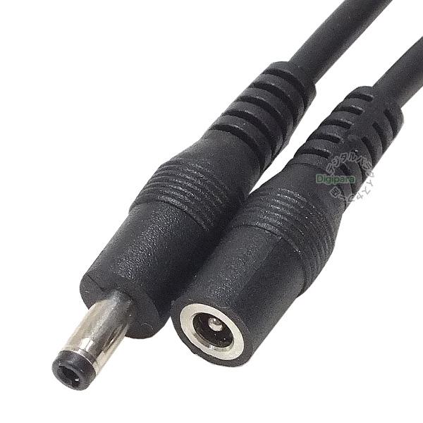 外径4.0mm 内径1.7mm DC延長ケーブル2m 電力供給や充電用DC端子延長ケーブル 小型電子...