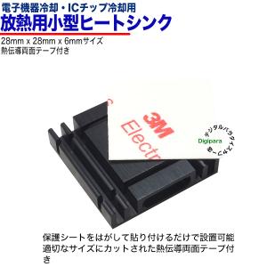 ヒートシンク 28mmx28mmx6mm 熱伝...の詳細画像4