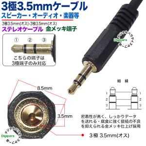 3極3.5mmケーブル30cm 3極3.5mm...の詳細画像2