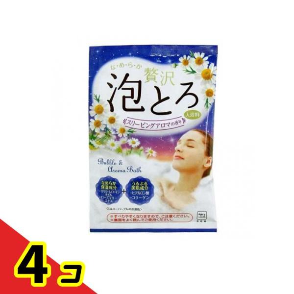 お湯物語 贅沢泡とろ入浴料 スリーピングアロマの香り 30g  4個セット