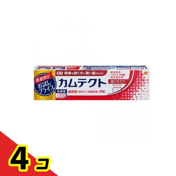 歯磨き粉 フッ素 虫歯 歯周病 歯茎ケア カムテクト 歯ぐきケア 薬用ハミガキ 105g お試し限定...