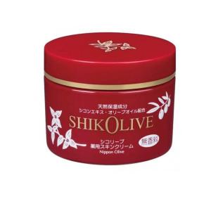 保湿クリーム 全身 無香料 肌荒れ 乾燥肌 スキンケア 日本オリーブ シコリーブ 薬用スキンクリーム ジャー 180g  (1個)