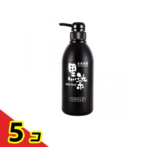 黒ばら本舗 黒染ヘアパック 500mL (ポンプタイプ)  5個セット