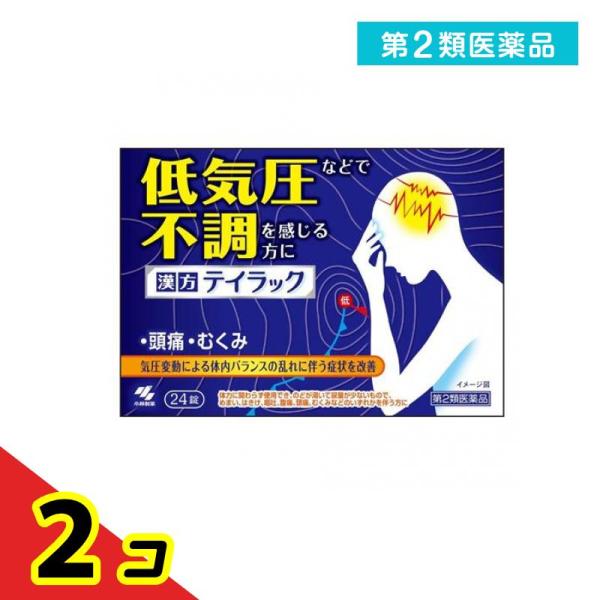 第２類医薬品小林製薬 テイラック 24錠 頭痛薬 漢方薬 五苓散 錠剤 低気圧 市販  2個セット