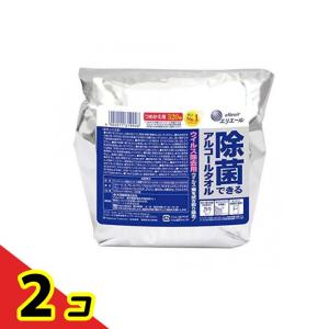 エリエール 除菌できるアルコールタオル ウイルス除去用 大容量タイプ 詰め替え用 320枚入 2個セット