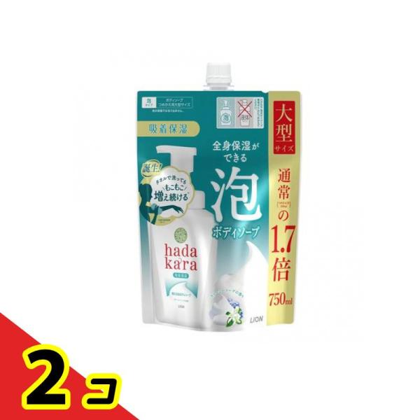 hadakara(ハダカラ) ボディソープ 泡で出てくるタイプ クリーミーソープの香り 750mL ...