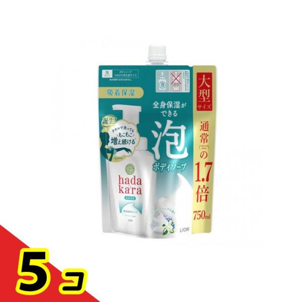 hadakara(ハダカラ) ボディソープ 泡で出てくるタイプ クリーミーソープの香り 750mL ...