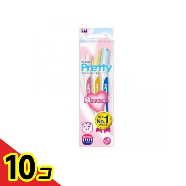 貝印 Pretty(プリティー) フェイスL  FRL-3P16 3本  10個セット