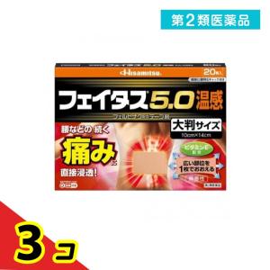 第２類医薬品フェイタス5.0温感大判サイズ 20枚  3個セット｜tsuhan-okusuri