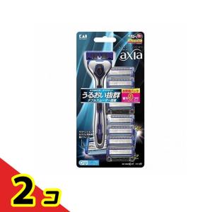 貝印 2個セット axiaバリューパックスリム カミソリ 髭剃り 深剃り