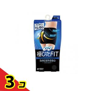 ソフィ 極ぴたFIT セイフティタイプ ブラック Lサイズ 1枚入  3個セット