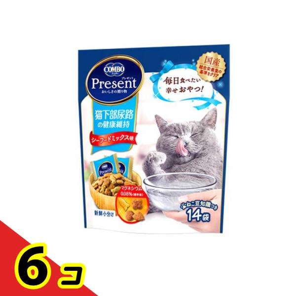 コンボプレゼント キャット おやつ 猫下部尿路の健康維持 シーフードミックス味 14袋入 (42g)...