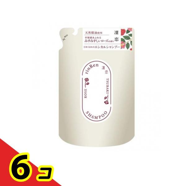 凜恋(リンレン) シャンプー ローズ&amp;ツバキ 400mL (詰め替え用)  6個セット