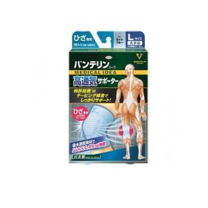 バンテリンコーワ高通気サポーター ひざ専用 大きめLサイズ 1枚入 (ライトブルー) (1個)