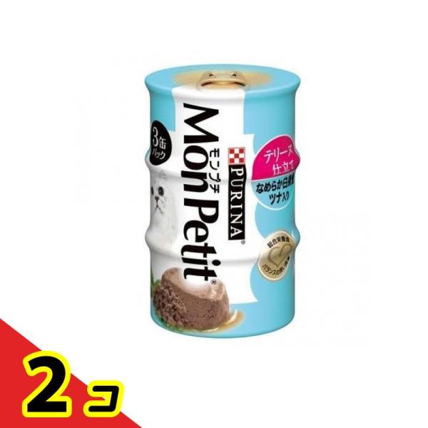 ピュリナ モンプチ テリーヌ仕立て なめらか白身魚 ツナ入り 85g× 3缶パック  2個セット