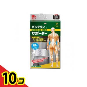 バンテリンコーワサポーター腰用 男女兼用 ゆったり大きめLLサイズ 1枚入 (シャイニンググレー) 10個セット