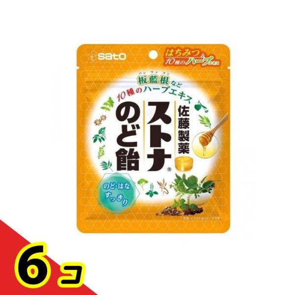 佐藤製薬 ストナのど飴 60g  6個セット