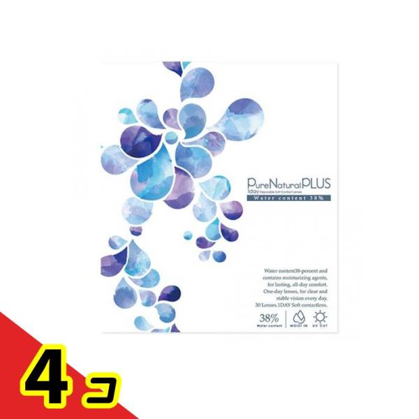 ピュアナチュラルワンデープラス 38%  UV&amp;モイスト クリアレンズ 30枚入 (-2.25)  ...