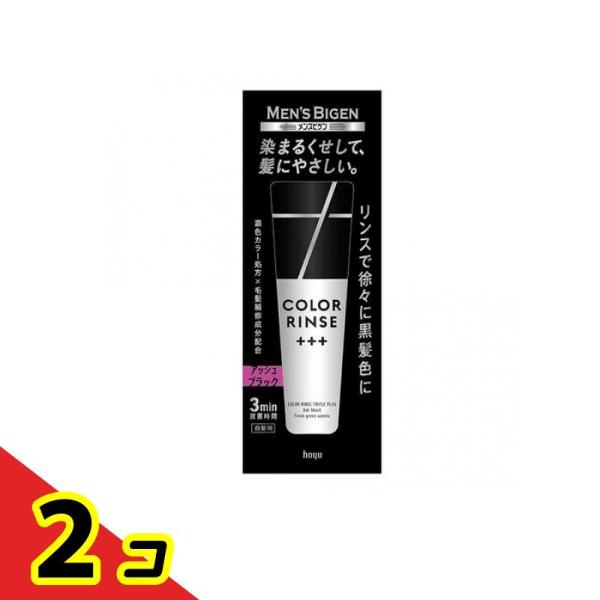 メンズビゲン カラーリンス トリプルプラス+++ アッシュブラック 120g  2個セット