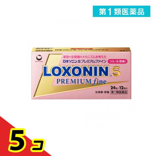 第１類医薬品ロキソニンSプレミアムファイン 24錠 (12回分)  5個セット