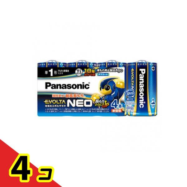 パナソニック EVOLTANEO乾電池 単1形4PLR20NJ/4SW 1個  4個セット