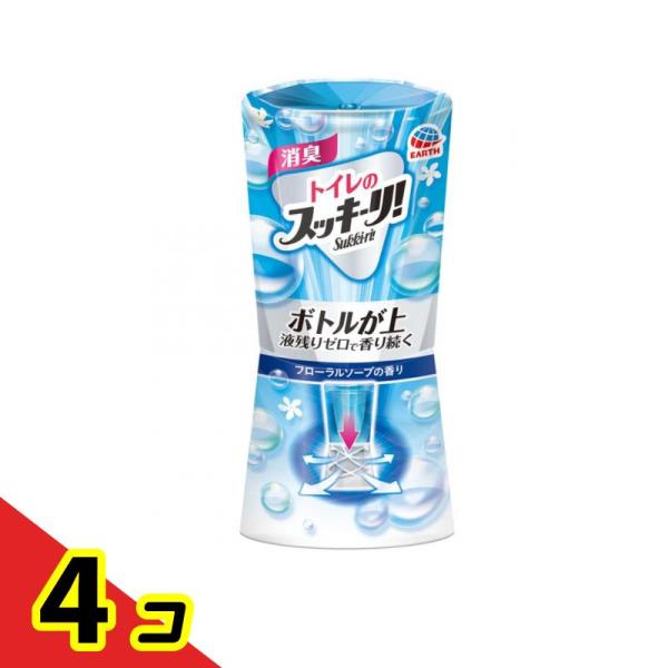 トイレのスッキーリ!Sukki-ri! フローラルソープの香り芳香剤 400mL  4個セット