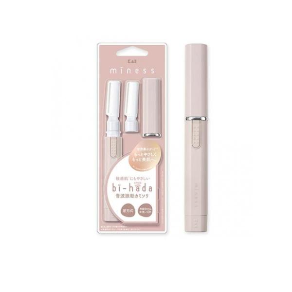 貝印 音波振動カミソリ miness bi-hada ompa L ホルダー 1本入 (替刃2コ付)...