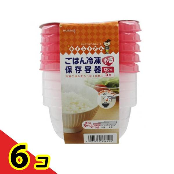 キチントさん ごはん冷凍保存容器小盛 5個  6個セット