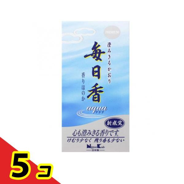 プレミアム 毎日香 アクア バラ詰 120g  5個セット