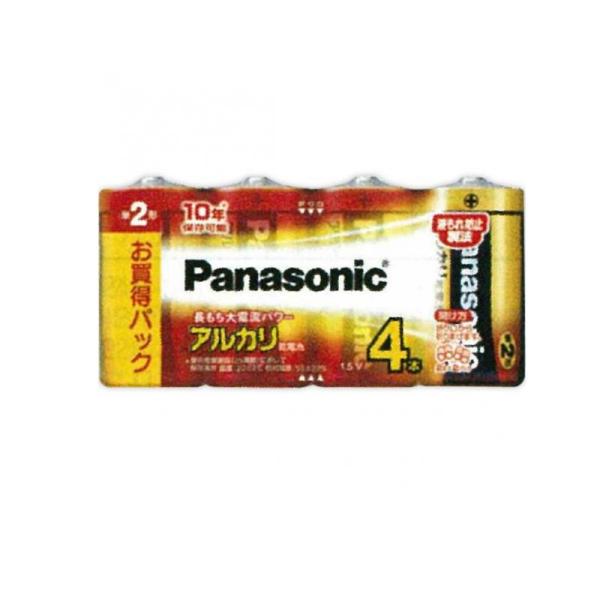 パナソニック アルカリ乾電池 単2形 LR14XJ/4SW 4本セット  (1個)