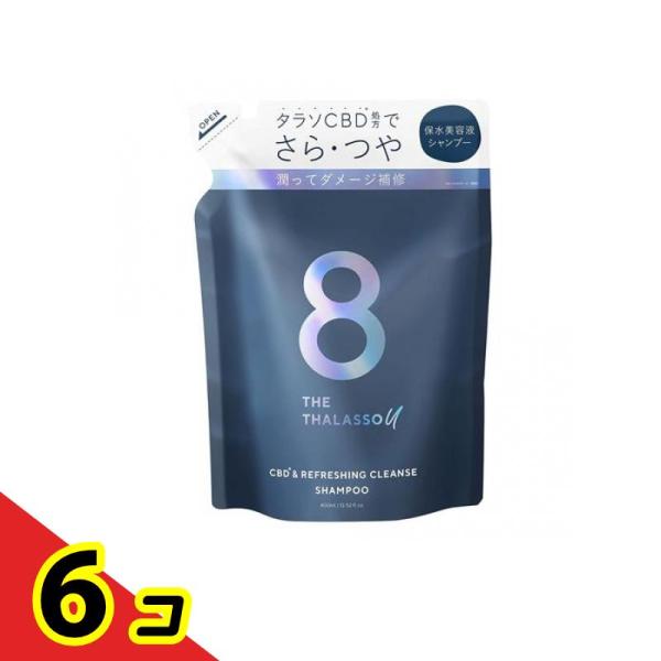 エイトザタラソユー CBD&amp;リフレッシングクレンズ美容液シャンプー 400mL (詰め替え用)  6...