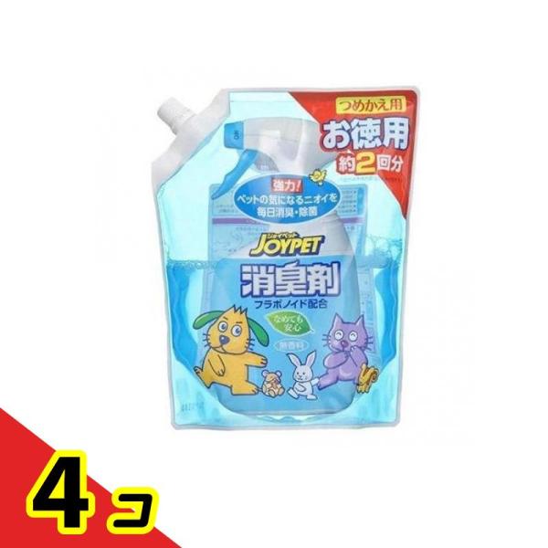 JOYPET(ジョイペット) 液体消臭剤 650mL (詰め替え用) 4個セット 