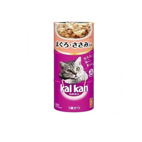 カルカン(kalkan) 缶タイプ まぐろ・ささみ入り 160g (×3缶入)  (1個)