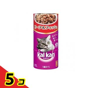 カルカン(kalkan) 缶タイプ ビーフ&amp;フィッシュ 160g (×3缶入)  5個セット