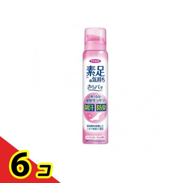 フマキラー 素足の気持ち さらパチ シトラスフローラルの香り 80g  6個セット