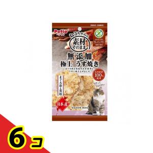 ペティオ 猫用 素材そのまま ねこちゃんの無添加極上うす焼き まぐろ節と貝柱 3g 6個セット