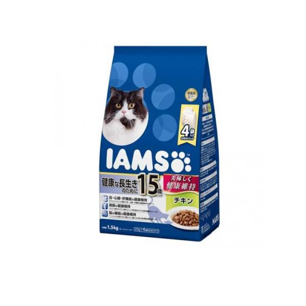 アイムス(IAMS) キャットフード 15歳以上用 健康な長生きのために チキン 1.5kg  (1...