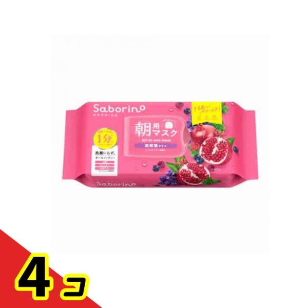サボリーノ 朝用マスク 目ざまシート 完熟果実 高保湿タイプ N 30枚入  4個セット