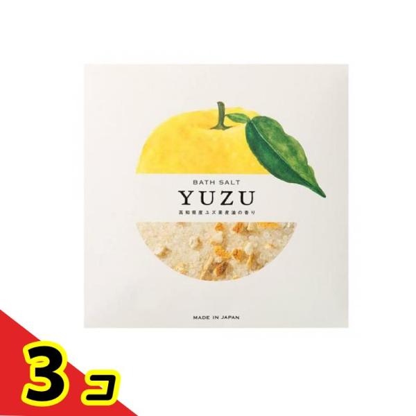 高知県産YUZU(柚子) ピール入りバスソルト 40g  3個セット