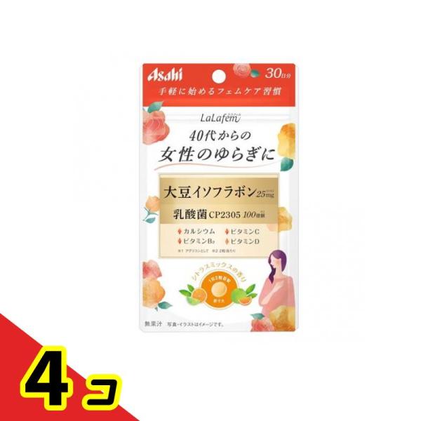 アサヒ LaLafem(ララフェム) シトラスミックスの香り 30日分 60粒  4個セット