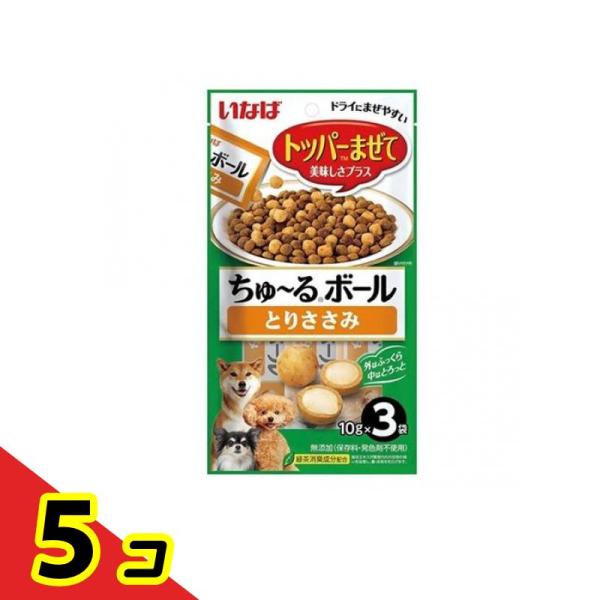 いなば 犬用 ちゅ〜るボール(ちゅーるボール) とりささみ 10g× 3袋入  5個セット