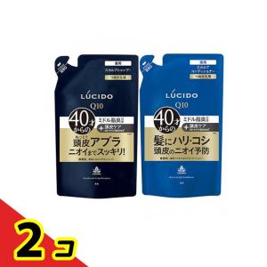 LUCIDO ルシード 薬用スカルプデオシャンプー無香料 380mL (&コンディショナー 380g 詰め替えセット) 2個セット