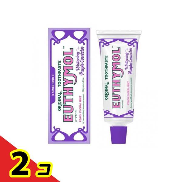 EUTHYMOL ユーシモール歯磨き ホワイトパープル ピーチフローラルミント 106g  2個セッ...